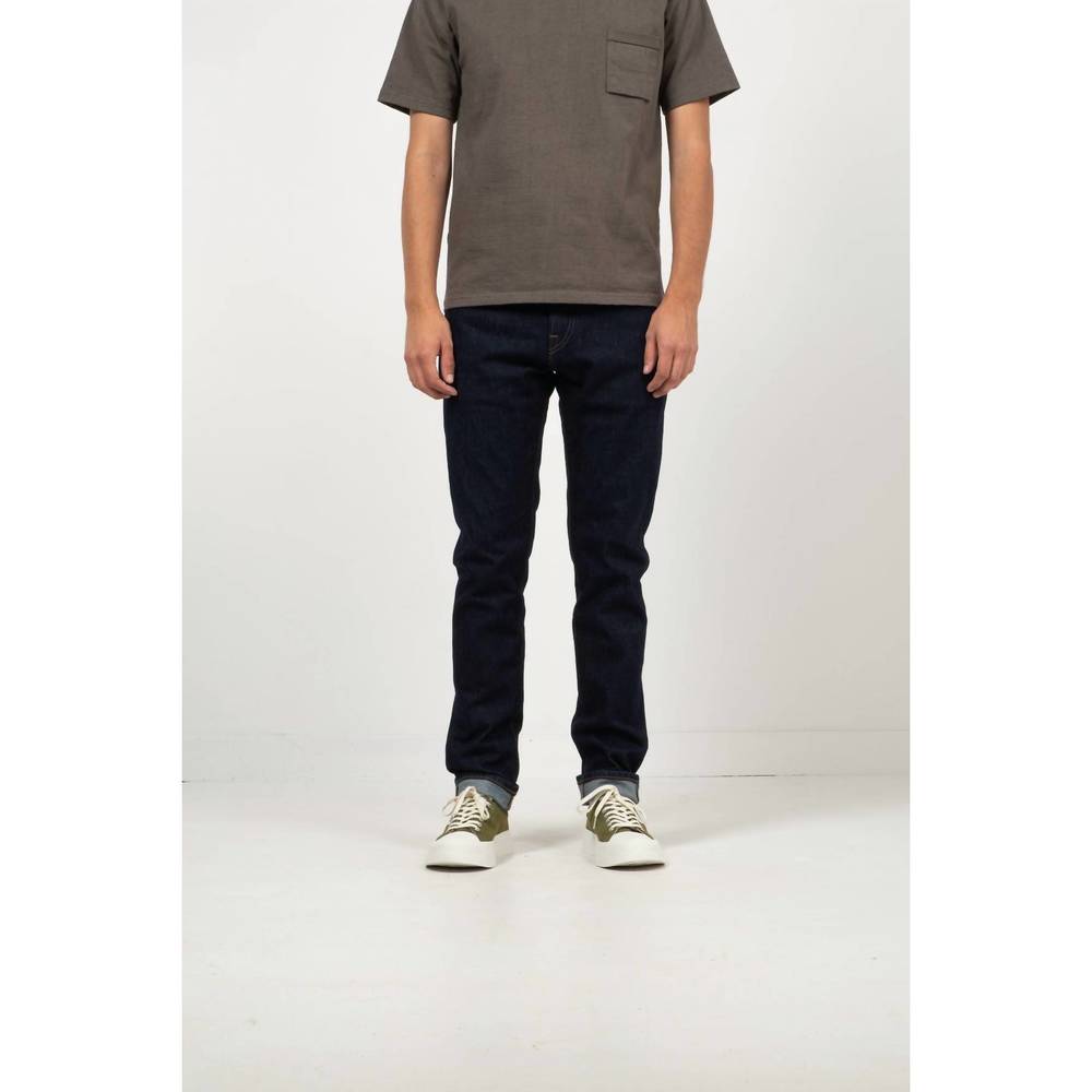 NEW C.O.F. STUDIO m7 tapered kuroki selvedge pants in rinsed